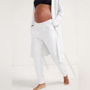 Hatch maternity indoor outdoor jogger pants gray 1 small